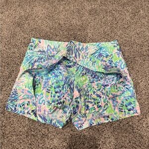 Lilly Pulitzer Kaden Multi Shell of a Party Shorts Vibrant Tropical Print 8
